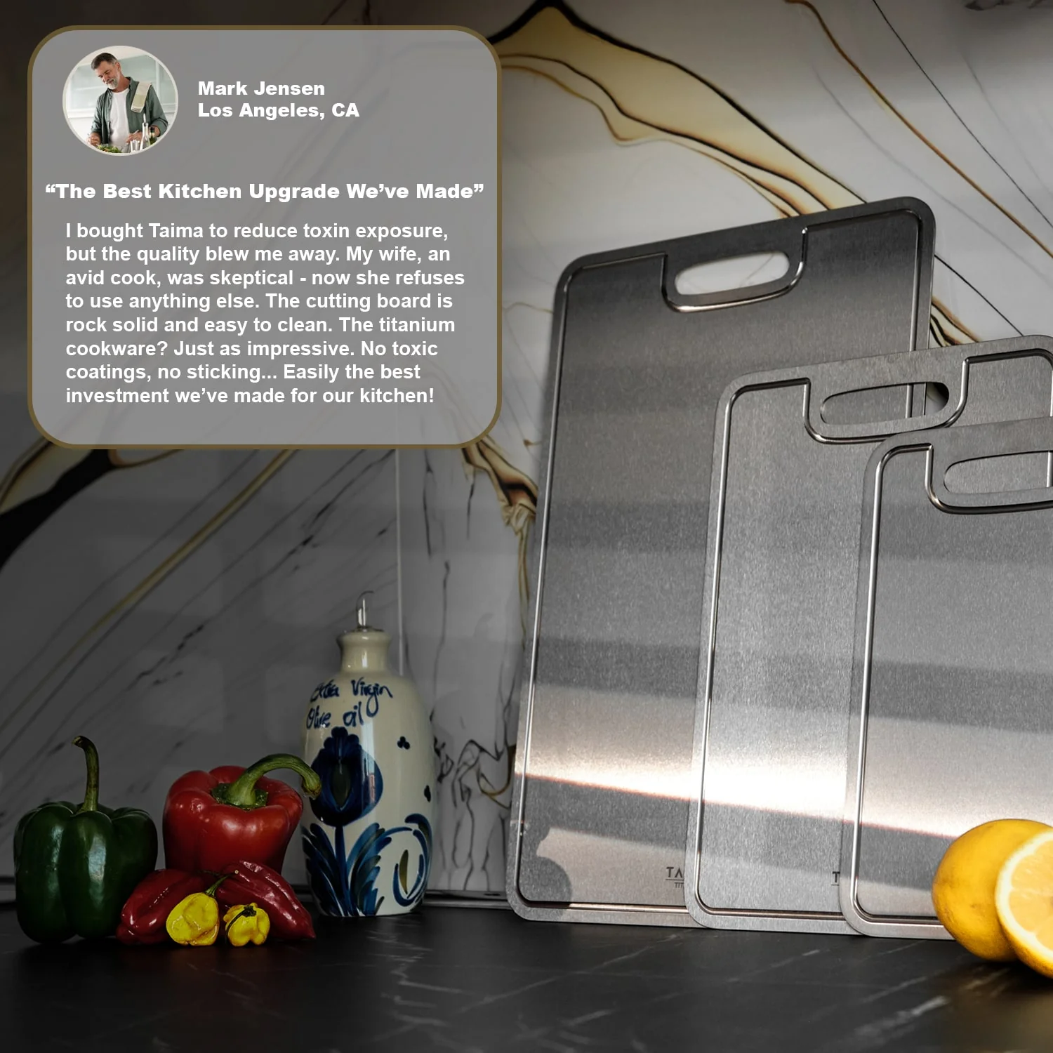 Certified Taima® Pure Titanium Cutting Board - Image 6
