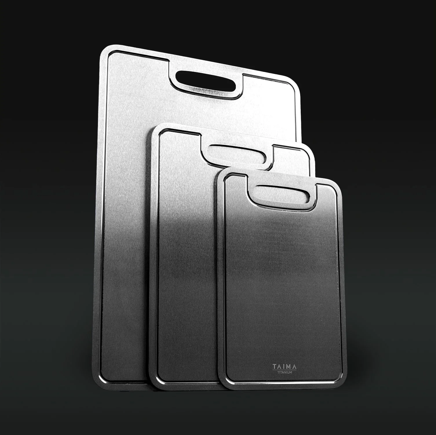 Complete Titanium Cutting Board Prep Set (3 Piece)