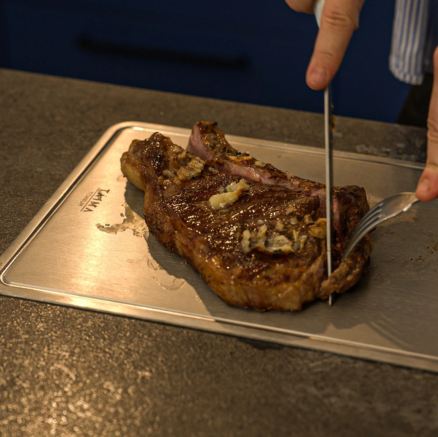 Complete Titanium Cutting Board Prep Set (3 Piece) - Image 8