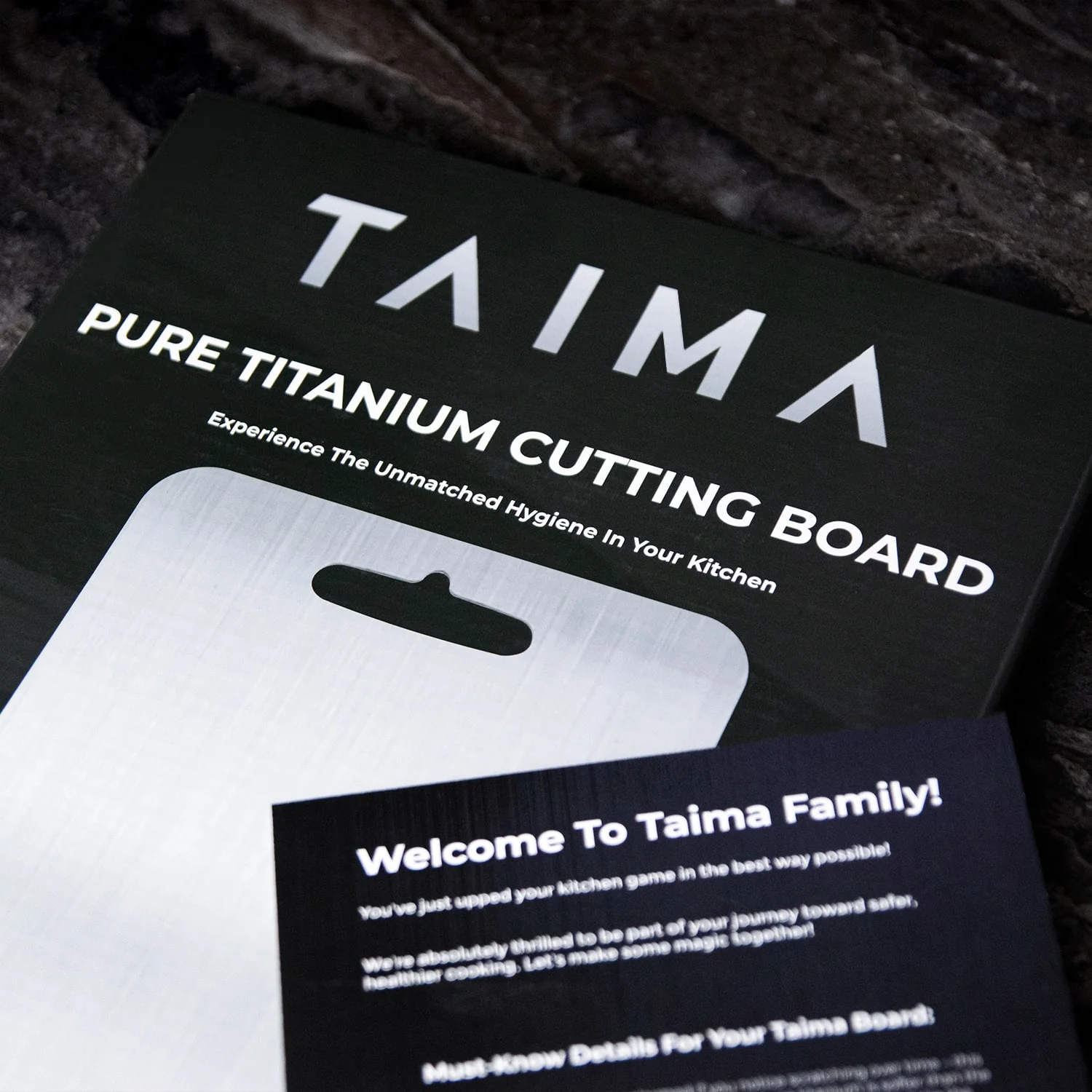 Original Taima⢠100% Pure Titanium Cutting Board + Mat + 5 Exclusive Guides - Image 11