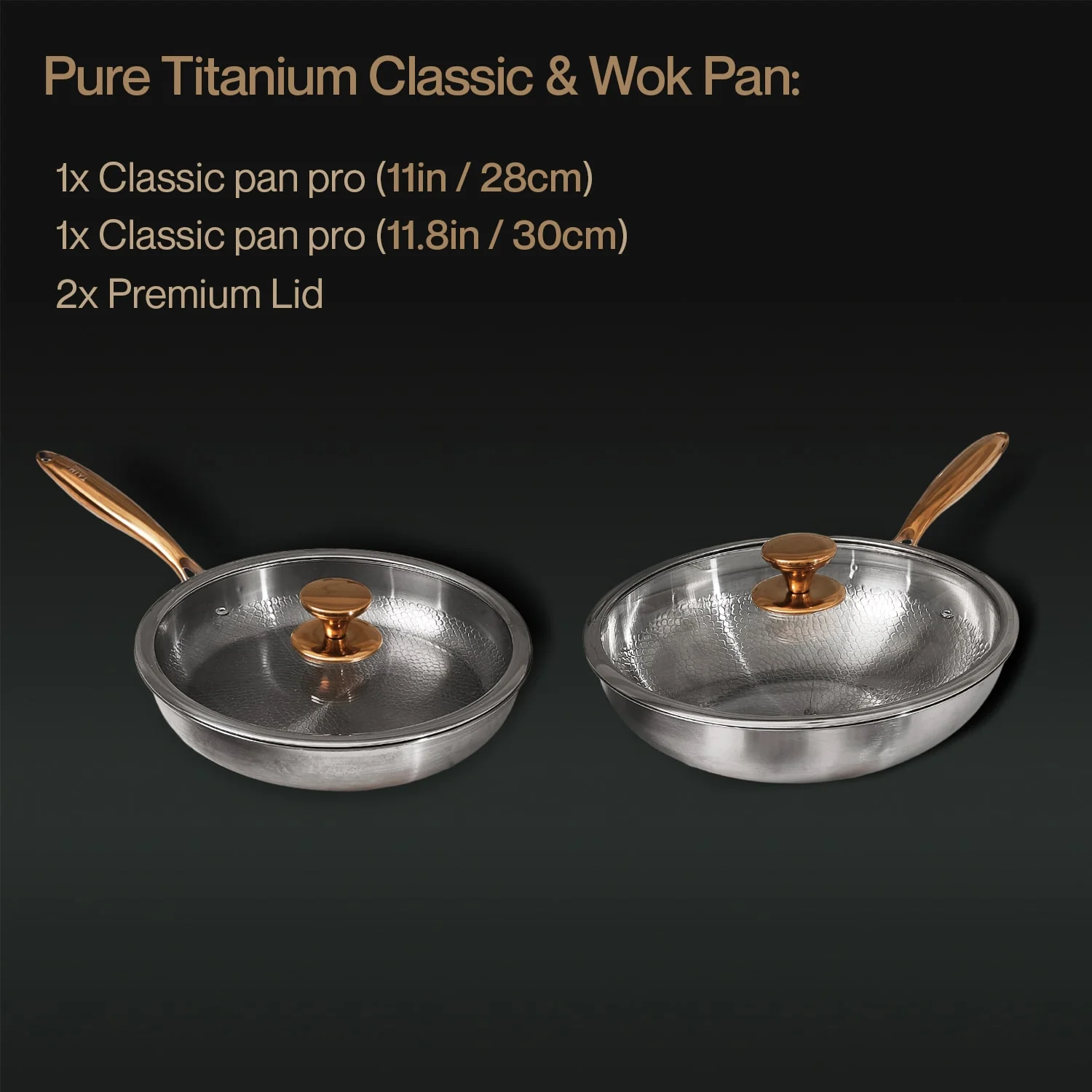 Pure Titanium Classic & Wok Pan (4 Piece) - Image 2