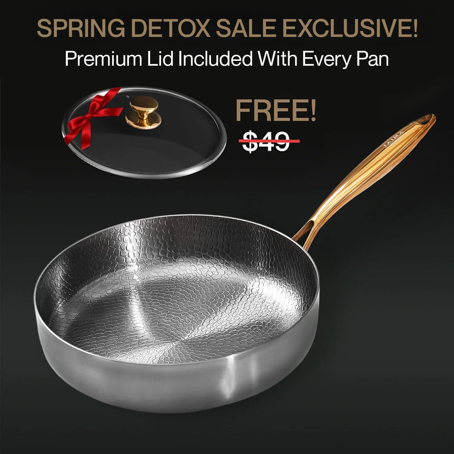 Pure Titanium Deep Pan Pro