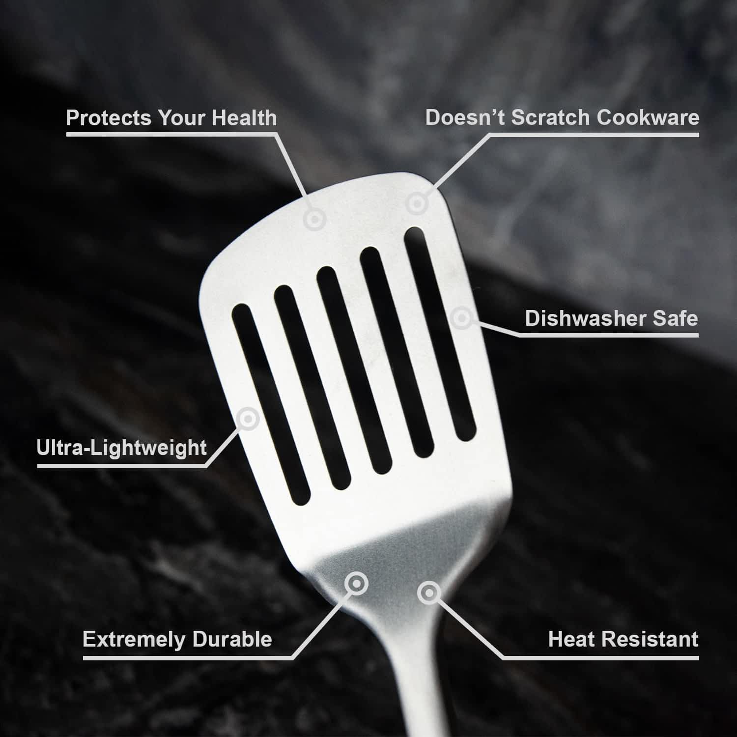 Taima® 100% Pure Titanium Spatula / Utensils - Image 4
