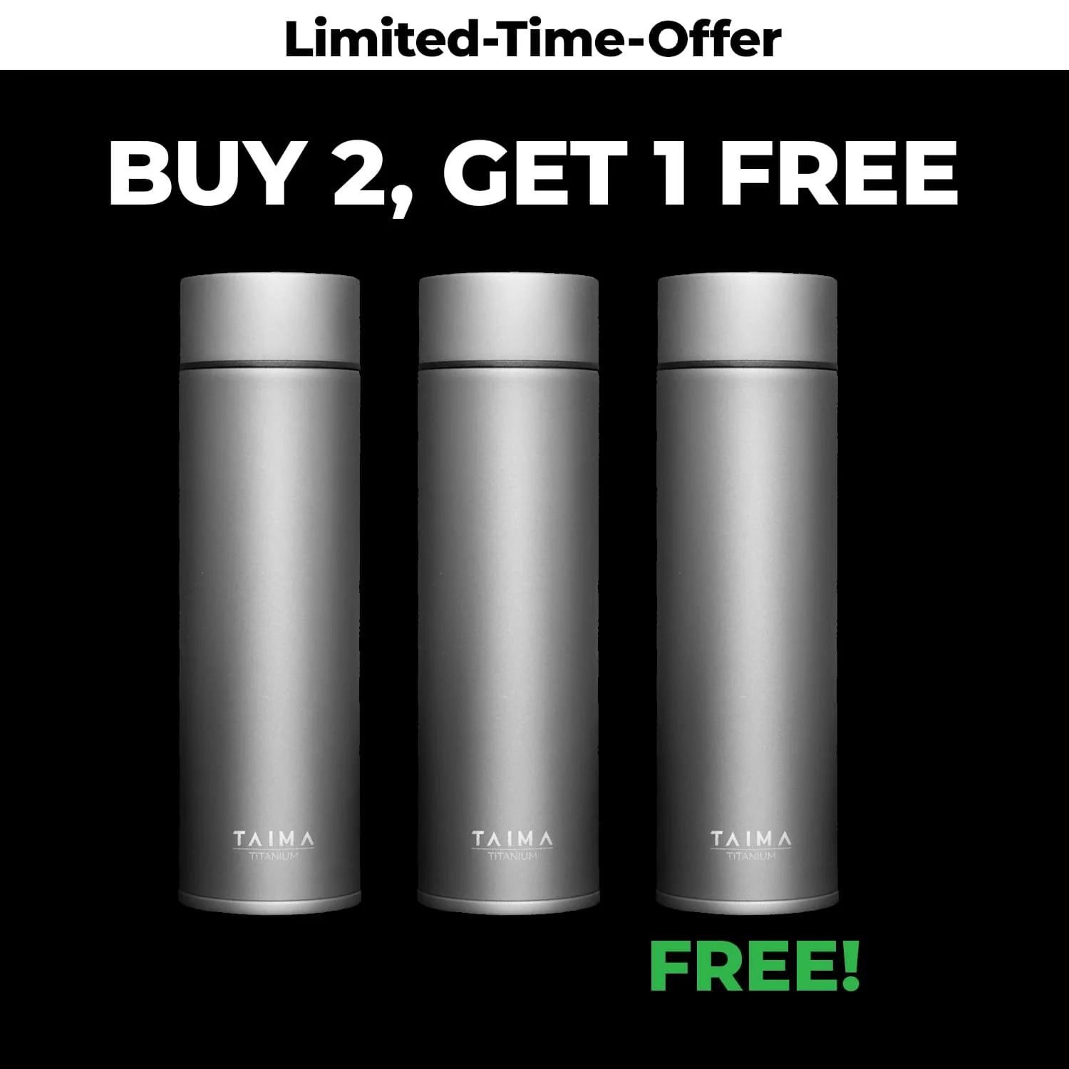 Taima® 100% Pure Titanium Water Bottle - Drink Clean, Live Better. - Image 9